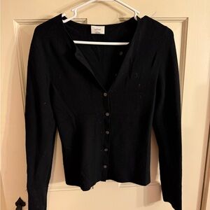Wilfred Midnight Black Knit Top